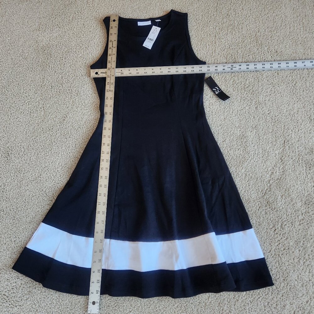 NWT 100% Cotton Jersey Dress with Pockets BLACK